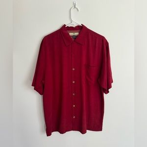Tommy Bahama silk detailed button down